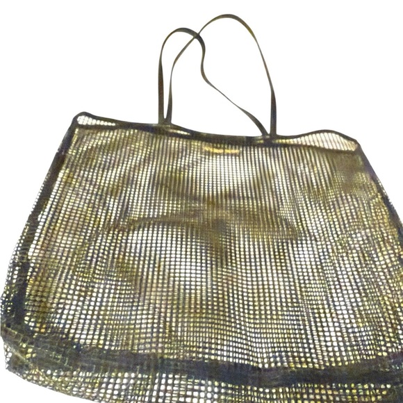 Victoria’s Secret Black Mesh Tote Bag is perfect for shopping, beach…. - Picture 5 of 9